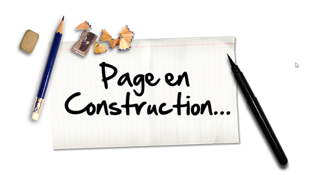 Page en contruction - papier
