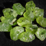 Chrysolite - pierre polies