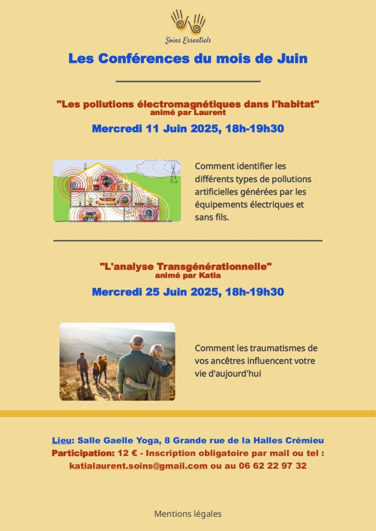 Les conférences de Juin